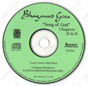 Bhagavad Gita Chapters 12 & 15 (Rangasami Parthasarathy) [Oriental Records – ORI AAMS CD 114] [CD Image Copy]