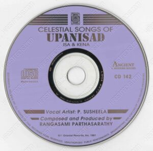 Celestial Songs Of Upanisad (Rangasamy Parthasarathy) [Oriental Records - ORI AAMS CD 142] [CD Image Copy]