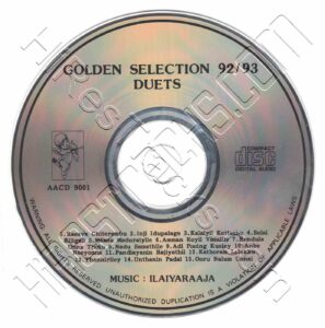 Golden Selection 92-93 Duets (Ilaiyaraaja) [Angel Audio - AACD 9001] [Premium-CD Image -Copy]